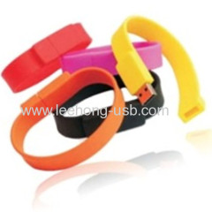 Warm-welcome bracelet usb flash wristband usb