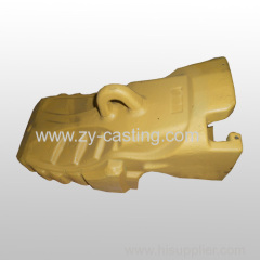 bucket teeth yellow color carbon steel casting machinery engineering