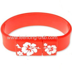 customized silicone bracelets usb bracelets 2gb