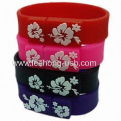 customized silicone bracelets usb bracelets 2gb