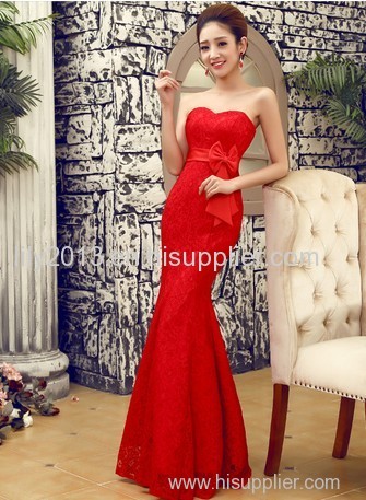 Red Elegant Evening Dress, Wedding Dress, Bridesmaid Dress