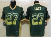 NEW NFL Jersey Green Bay Packers 27 Lacy Drift Fashion Green Elite Jerseys