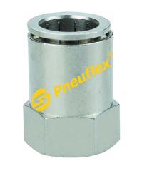 BPCF Female Stud Nickel Plated Brass Push in Fitting