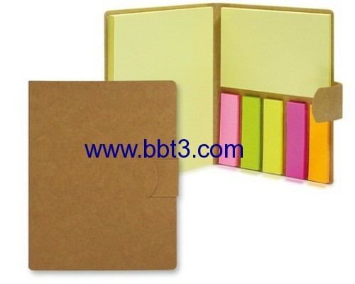 Recycle eco sticky notes set