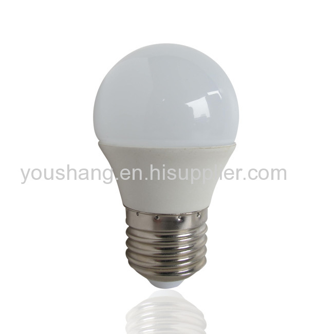 G45 E27 Aluminum and plastic 4W LED BULB 