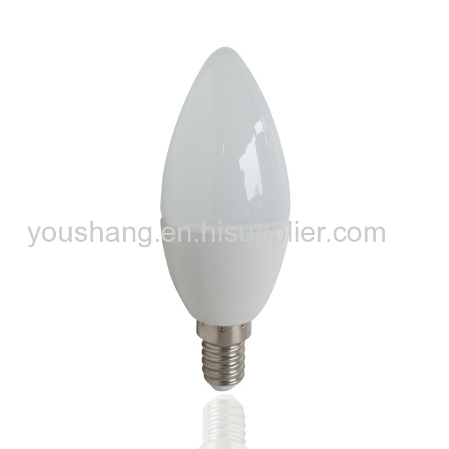 C37 E14/E27 4W Aluminum and plastic LED BULB