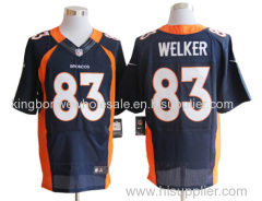 Cheap NFL Football Jersey Denver Broncos Wes Welker 83 Game Jersey - Navy Blue