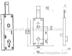 dimple key cylinder of euro cylinder