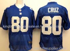 Blue NFL Jersey New York Giants #80 Victor Cruz NFL Elite Jersey NFL Jerseys for American Football Games