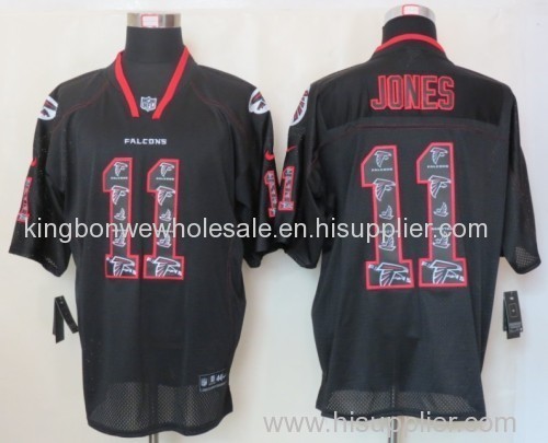 NEW NFL Jersey Atlanta Falcons 11 Jones Lights Out Black Elite Jerseys