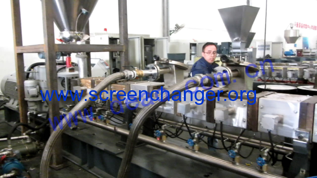 Back-flush screen changer DHZX-1800 for plastic recycling machine