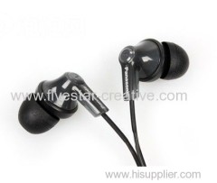 Panasonic RP-HJE120-K In Ear Earbud Ergo-Fit Headphones Black