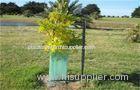 Light Green Corrugated Plastic Tree Guards UV Resistant For Protection Green