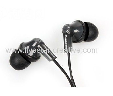 Panasonic RP-HJE120-K In Ear Earbud Ergo-Fit Headphones Black