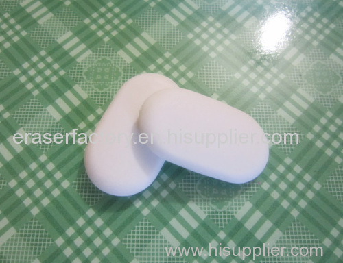 Hi-quality oval erasers for office, school and drawing