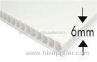 3mm 5mm White Corflute Sheets Corona Treatment For Printing Signs