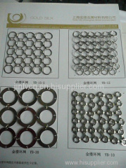 stainless steel metal ring mesh