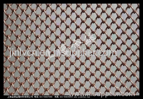 decorative metal coil drapery