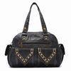Synthetic Leather Lady Cross-Body Bags With Polyester Inner , Black / Brown Handbags