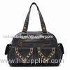 Synthetic Leather Lady Cross-Body Bags With Polyester Inner , Black / Brown Handbags