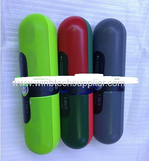 Newest Monster beats bluetooth wirless mini pill speaker with b logo 