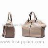 Top-Zip Ladies Leather Handbags / Womens Long Handle Trendy Sling Bag