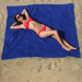 printed suede beach towel