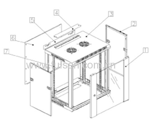 wall telecomunication/Wall mounted network cabinet