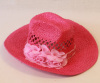 womens straw cowboy hats for sale