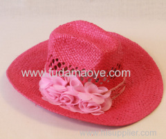 womens straw cowboy hats