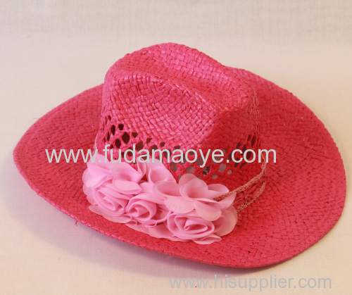 womens straw cowboy hats for sale