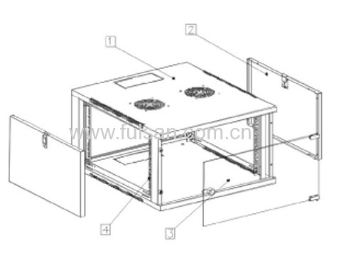 6U/9U12U/15U/20U25U Wall Mounted Network Cabinet 