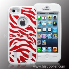 Fashion attractive zebra design for silicone iphone case