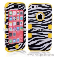 colorful zebra silincone case for iphone