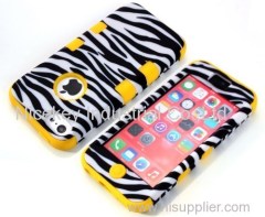 colorful zebra silincone case for iphone