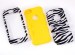 colorful zebra silincone case for iphone