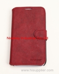 Stand Leather Flip Case for Samsung Galaxy