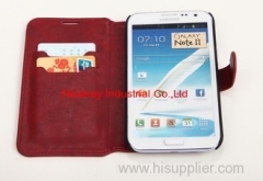 Stand Leather Flip Case for Samsung Galaxy