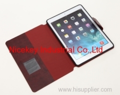 Superior quality leather ipad cover with extral slots