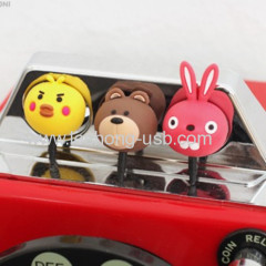 Custom cartoon cute Soft pvc dustproof plug