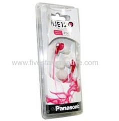 Panasonic RP-HJE120 Wired Stereo Earphone Earbuds Pink with 3 Pairs Earbuds