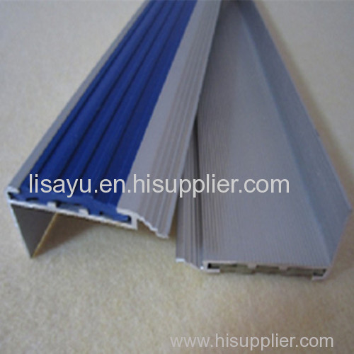 Aluminum Stair Nosing with pvc anti-slip strip