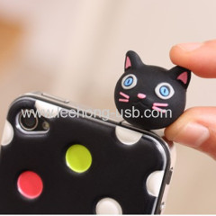 cute cat phone jack plugs