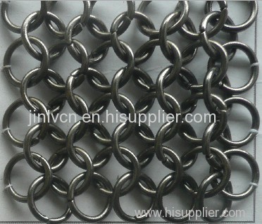 gun-black color chainmail mesh