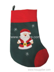 Santa Embroidered Christmas Stocking