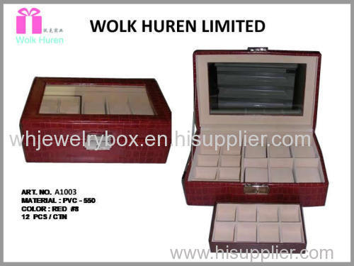 High-End Leather Jewelry Box