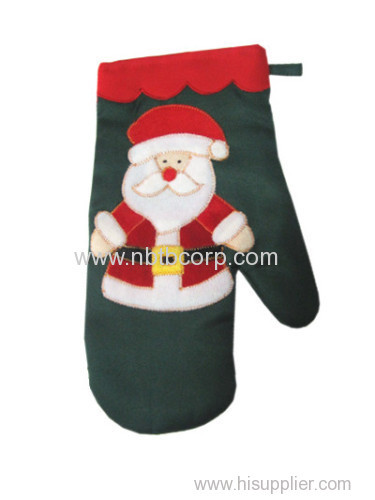 Santa Christmas microwave glove