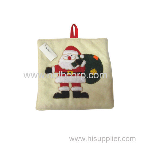 Square Santa Christmas Table Mat