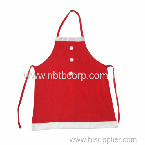Polyester Christmas Apron with button