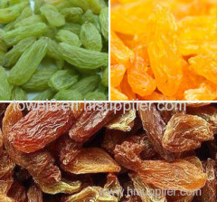 Offer Low Price Chinese Xinjiang Tulufan Red, Golden, Green Seedless Raisins ( Dried Grape)